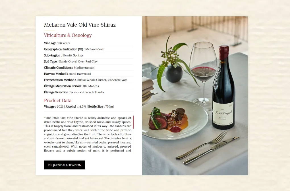 Bringing Fine Wine to the Web &ndash; A Limited Edition eCommerce Journey