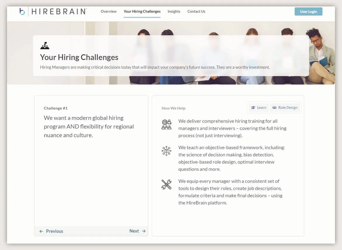 HireBrain platform screenshot