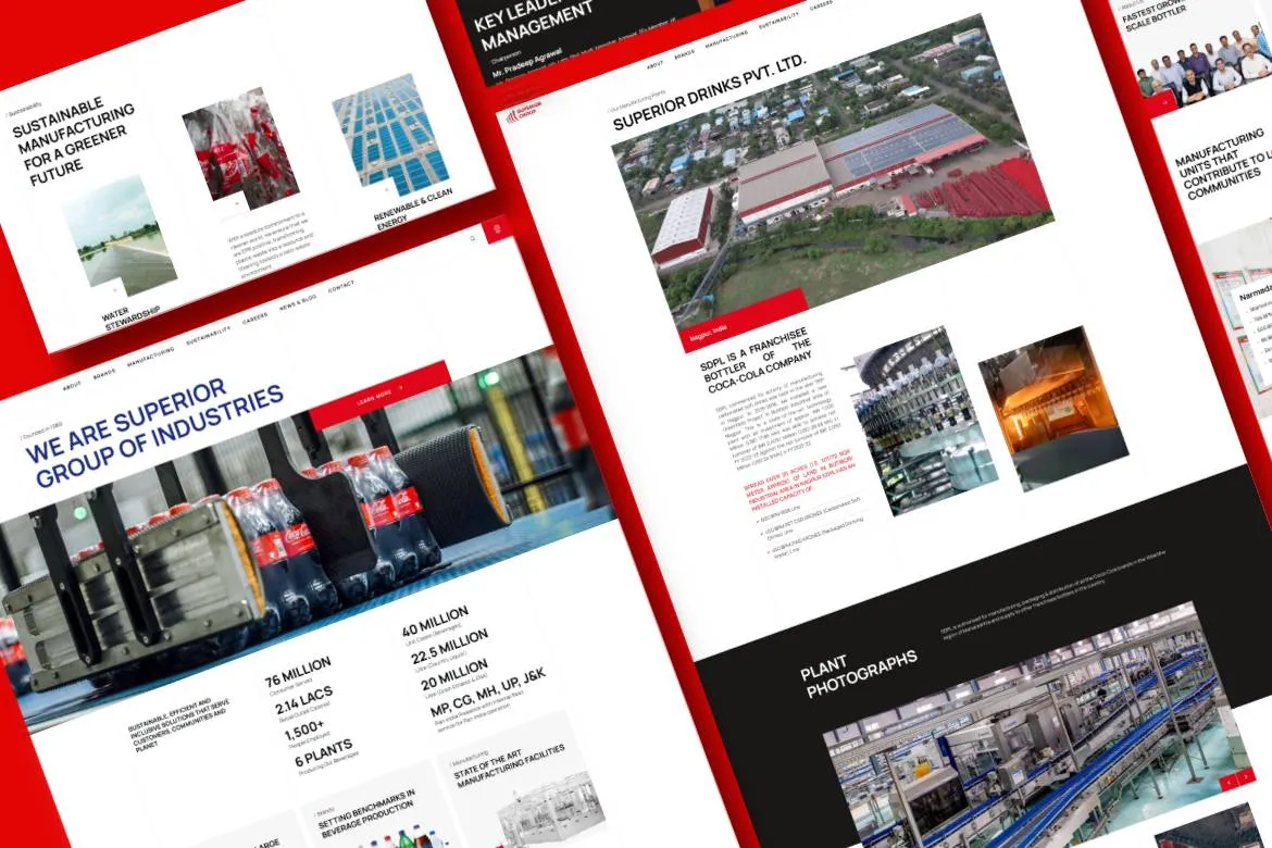 Superior Group website homepage screenshot
