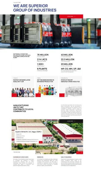 Superior Group website hero screenshot