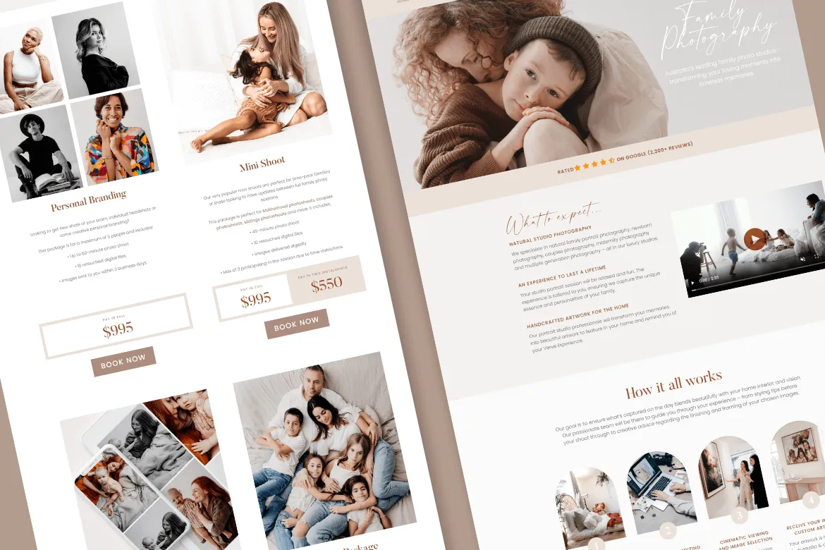 Verve Portrait website screenshot